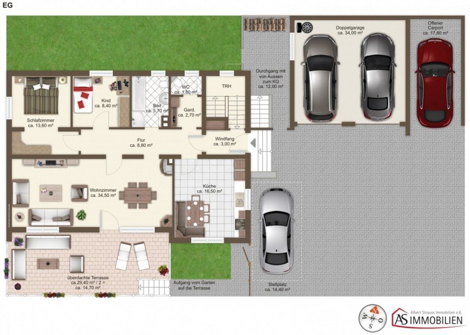 Erdgeschoss Einfamilienhaus Erdweg