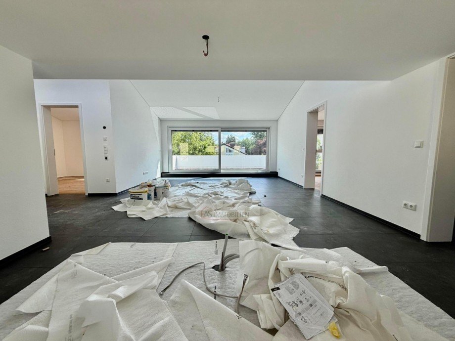 Sicht von K�che aus zum Balkon Dachgeschosswohnung Gr�felfing