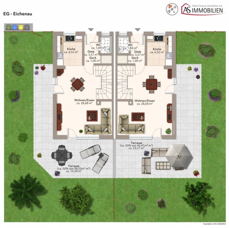 EG Eichenau Zweifamilienhaus Provisionsfrei - Zwei H�user zum Preis von einem! Chance f�r Kapitalanleger