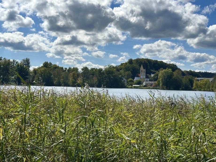 Blick �ber den See Einfamilienhaus We�ling