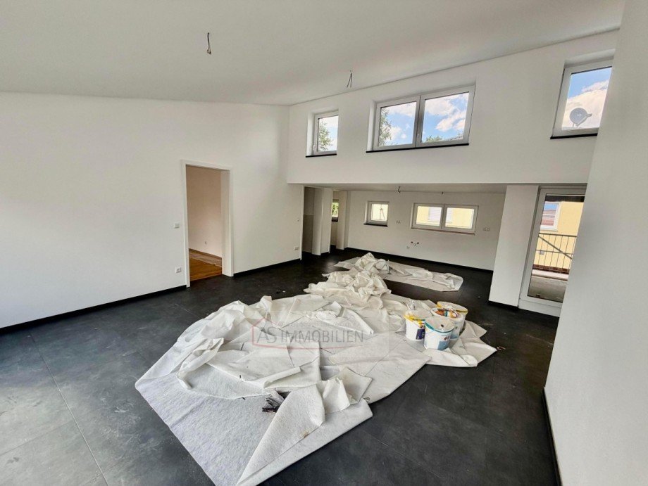Wohn:Esszimmer - Ansicht zur K�che hin Dachgeschosswohnung Gr�felfing