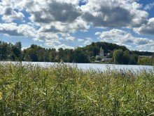 Blick �ber den See Freistehendes EFH, Oberbayerischer Landhausstil, N�he We�linger See und S-Bahnhof -Hochwassersicher!